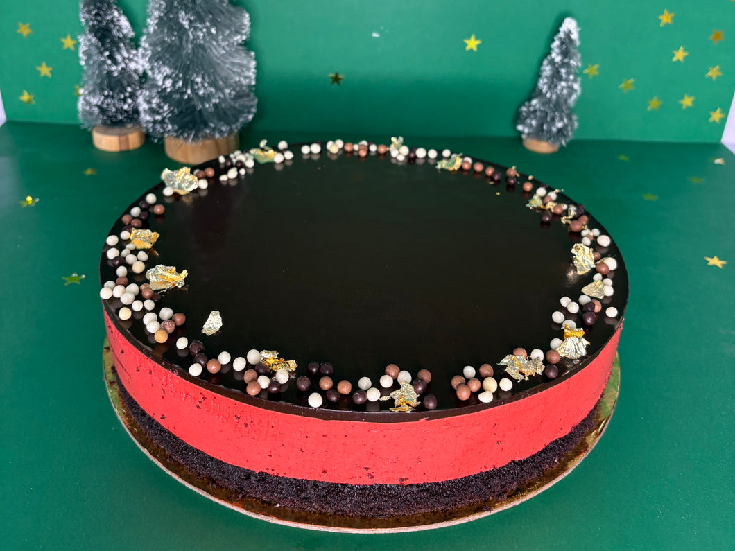 Raspberry Mousse Cake