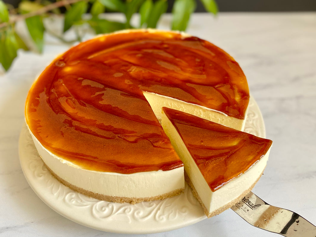 Caramel White Chocolate Cheesecake