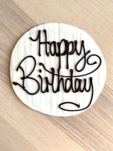 Load image into Gallery viewer, Chocolate Plaque cake topper
